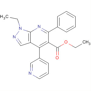 872686-21-0  1H-Pyrazolo[3,4-b]pyridine-5-carboxylic acid,1-ethyl-6-phenyl-4-(3-pyridinyl)-, ethyl ester