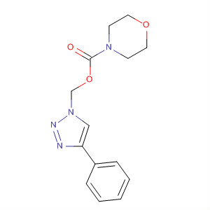 872700-82-8  4-Morpholinecarboxylic acid, (4-phenyl-1H-1,2,3-triazol-1-yl)methylester 872700-82-8  4-Morpholinecarboxylic acid, (4-phenyl-1H-1,2,3-triazol-1-yl)methylester