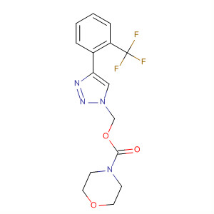 872700-84-0  4-Morpholinecarboxylic acid,[4-[2-(trifluoromethyl)phenyl]-1H-1,2,3-triazol-1-yl]methyl ester
