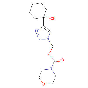 872700-87-3  4-Morpholinecarboxylic acid,[4-(1-hydroxycyclohexyl)-1H-1,2,3-triazol-1-yl]methyl ester