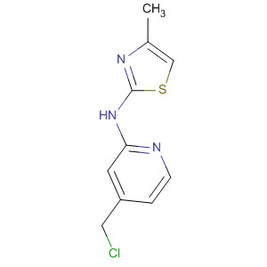 872707-09-0  2-Pyridinamine, 4-(chloromethyl)-N-(4-methyl-2-thiazolyl)-