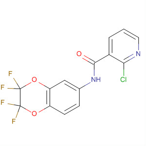 872707-33-0  3-Pyridinecarboxamide,2-chloro-N-(2,2,3,3-tetrafluoro-2,3-dihydro-1,4-benzodioxin-6-yl)-