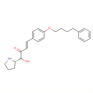 872709-53-0  2-Pyrrolidinemethanol,1-[(2E)-1-oxo-3-[4-(4-phenylbutoxy)phenyl]-2-propenyl]-, (2S)-