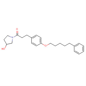 872709-65-4  3-Pyrrolidinol, 1-[1-oxo-3-[4-[(5-phenylpentyl)oxy]phenyl]propyl]-