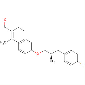 872710-02-6  2-Naphthalenecarboxaldehyde,6-[(2R)-3-(4-fluorophenyl)-2-methylpropoxy]-3,4-dihydro-1-methyl-
