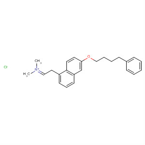872710-29-7  Methanaminium,N-[2-[3,4-dihydro-6-(4-phenylbutoxy)-1-naphthalenyl]ethylidene]-N-methyl-, chloride