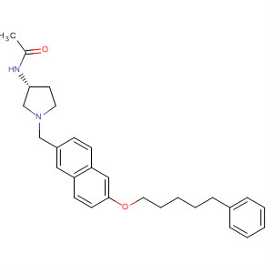 872711-68-7  Acetamide,N-[(3R)-1-[[6-[(5-phenylpentyl)oxy]-2-naphthalenyl]methyl]-3-pyrrolidinyl]-
