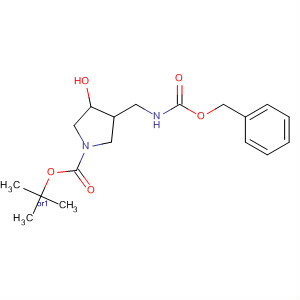 872714-79-9  1-Pyrrolidinecarboxylic acid,3-hydroxy-4-[[[(phenylmethoxy)carbonyl]amino]methyl]-,1,1-dimethylethyl ester, (3R,4R)-rel-