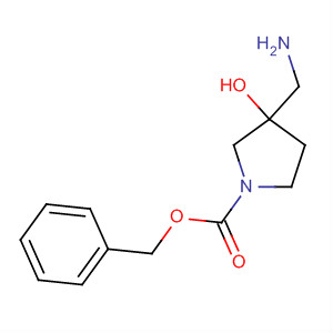 872715-55-4  1-Pyrrolidinecarboxylic acid, 3-(aminomethyl)-3-hydroxy-, phenylmethylester