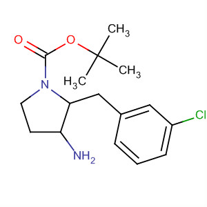 872722-20-8  1-Pyrrolidinecarboxylic acid, 3-amino-2-[(3-chlorophenyl)methyl]-,1,1-dimethylethyl ester, (2S,3R)-