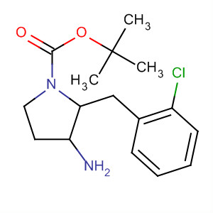872722-25-3  1-Pyrrolidinecarboxylic acid, 3-amino-2-[(2-chlorophenyl)methyl]-,1,1-dimethylethyl ester, (2S,3R)-