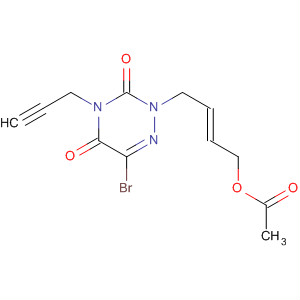 872722-52-6  1,2,4-Triazine-3,5(2H,4H)-dione,2-[(2E)-4-(acetyloxy)-2-butenyl]-6-bromo-4-(2-propynyl)-
