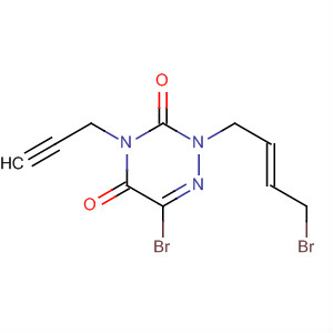 872722-54-8  1,2,4-Triazine-3,5(2H,4H)-dione,6-bromo-2-[(2E)-4-bromo-2-butenyl]-4-(2-propynyl)-