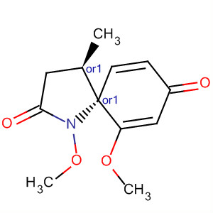 872833-06-2  1-Azaspiro[4.5]deca-6,9-diene-2,8-dione, 1,6-dimethoxy-4-methyl-,(4R,5R)-rel-