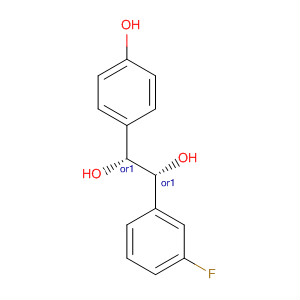 872833-28-8  1,2-Ethanediol, 1-(3-fluorophenyl)-2-(4-hydroxyphenyl)-, (1R,2R)-rel-