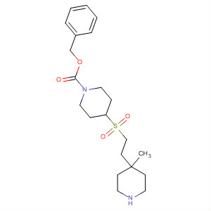 872850-23-2  1-Piperidinecarboxylic acid, 4-[[2-(4-methyl-4-piperidinyl)ethyl]sulfonyl]-,phenylmethyl ester