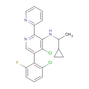 872852-96-5  [2,2'-Bipyridin]-6-amine,4-chloro-5-(2-chloro-6-fluorophenyl)-N-(1-cyclopropylethyl)-