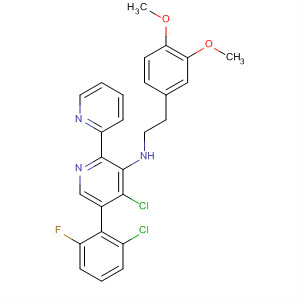 872853-30-0  [2,2'-Bipyridin]-6-amine,4-chloro-5-(2-chloro-6-fluorophenyl)-N-[2-(3,4-dimethoxyphenyl)ethyl]-