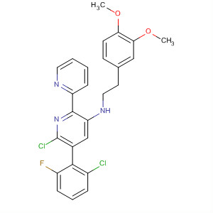 872853-31-1  [2,2'-Bipyridin]-4-amine,6-chloro-5-(2-chloro-6-fluorophenyl)-N-[2-(3,4-dimethoxyphenyl)ethyl]-
