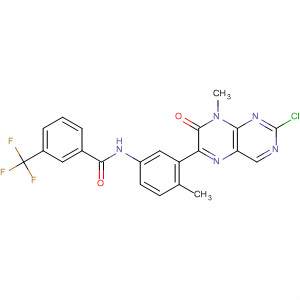 872856-32-1  Benzamide,N-[3-(2-chloro-7,8-dihydro-8-methyl-7-oxo-6-pteridinyl)-4-methylphenyl]-3-(trifluoromethyl)-