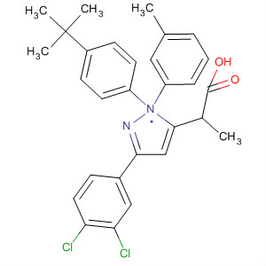 872858-61-2  1H-Pyrazole-5-propanoic acid,3-(3,4-dichlorophenyl)-1-[4-(1,1-dimethylethyl)phenyl]-a-(3-methylphenyl)-