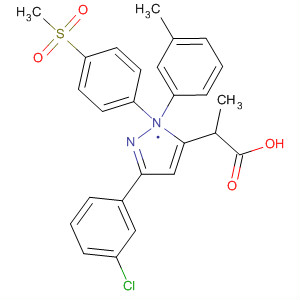872858-68-9  1H-Pyrazole-5-propanoic acid,3-(3-chlorophenyl)-a-(3-methylphenyl)-1-[4-(methylsulfonyl)phenyl]-