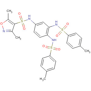 872870-43-4  4-Isoxazolesulfonamide,N-[3,4-bis[[(4-methylphenyl)sulfonyl]amino]phenyl]-3,5-dimethyl-