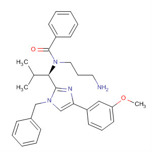 872874-73-2  Benzamide,N-(3-aminopropyl)-N-[(1R)-1-[4-(3-methoxyphenyl)-1-(phenylmethyl)-1H-imidazol-2-yl]-2-methylpropyl]-