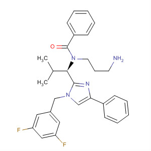 872874-90-3  Benzamide,N-(3-aminopropyl)-N-[(1R)-1-[1-[(3,5-difluorophenyl)methyl]-4-phenyl-1H-imidazol-2-yl]-2-methylpropyl]-