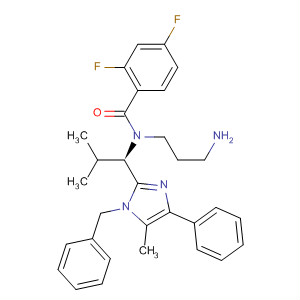 872875-63-3  Benzamide,N-(3-aminopropyl)-2,4-difluoro-N-[(1R)-2-methyl-1-[5-methyl-4-phenyl-1-(phenylmethyl)-1H-imidazol-2-yl]propyl]-