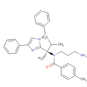 872875-82-6  Benzamide,N-(3-aminopropyl)-N-[(1R)-1,2-dimethyl-1-[4-phenyl-1-(phenylmethyl)-1H-imidazol-2-yl]propyl]-4-methyl-