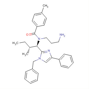 872876-47-6  Benzamide,N-(3-aminopropyl)-4-methyl-N-[(1R,2R)-2-methyl-1-[4-phenyl-1-(phenylmethyl)-1H-imidazol-2-yl]butyl]-