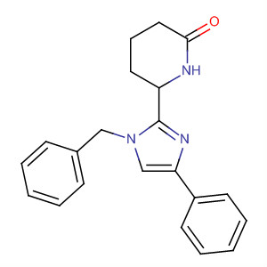 872876-86-3  2-Piperidinone, 6-[4-phenyl-1-(phenylmethyl)-1H-imidazol-2-yl]-