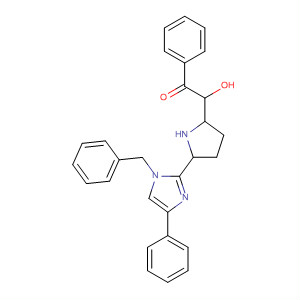 872877-16-2  2-Pyrrolidinemethanol,1-benzoyl-5-[4-phenyl-1-(phenylmethyl)-1H-imidazol-2-yl]-, (5R)-