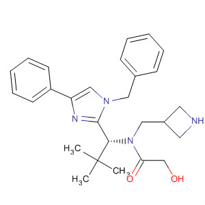 872878-02-9  Acetamide,N-(3-azetidinylmethyl)-N-[(1R)-2,2-dimethyl-1-[4-phenyl-1-(phenylmethyl)-1H-imidazol-2-yl]propyl]-2-hydroxy-
