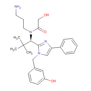872878-21-2  Acetamide,N-(3-aminopropyl)-2-hydroxy-N-[(1R)-1-[1-[(3-hydroxyphenyl)methyl]-4-phenyl-1H-imidazol-2-yl]-2,2-dimethylpropyl]-