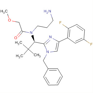 872879-50-0  Acetamide,N-(3-aminopropyl)-N-[(1R)-1-[4-(2,5-difluorophenyl)-1-(phenylmethyl)-1H-imidazol-2-yl]-2,2-dimethylpropyl]-2-methoxy-