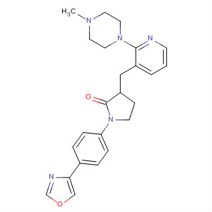 872882-75-2  2-Pyrrolidinone,3-[[2-(4-methyl-1-piperazinyl)-3-pyridinyl]methyl]-1-[4-(4-oxazolyl)phenyl]-