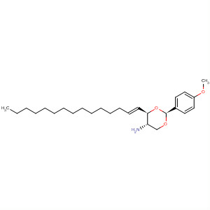 872884-15-6  1,3-Dioxan-5-amine, 2-(4-methoxyphenyl)-4-(1E)-1-pentadecenyl-,(2S,4R,5S)-