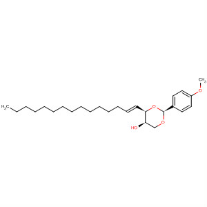 872884-17-8  1,3-Dioxan-5-ol, 2-(4-methoxyphenyl)-4-(1E)-1-pentadecenyl-,(2S,4R,5R)-