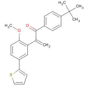 872991-29-2  2-Propen-1-one,1-[4-(1,1-dimethylethyl)phenyl]-2-[2-methoxy-5-(2-thienyl)phenyl]-