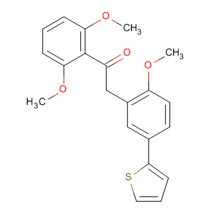 872991-60-1  Ethanone, 1-(2,6-dimethoxyphenyl)-2-[2-methoxy-5-(2-thienyl)phenyl]-