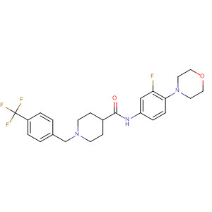 872991-69-0  4-Piperidinecarboxamide,N-[3-fluoro-4-(4-morpholinyl)phenyl]-1-[[4-(trifluoromethyl)phenyl]methyl]-