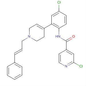 872999-01-4  4-Pyridinecarboxamide,2-chloro-N-[4-chloro-2-[1,2,3,6-tetrahydro-1-[(2E)-3-phenyl-2-propenyl]-4-pyridinyl]phenyl]-