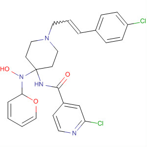 872999-09-2  4-Pyridinecarboxamide,2-chloro-N-[1-[1-[3-(4-chlorophenyl)-2-propenyl]-4-piperidinyl]-1H-pyrazol-5-yl]-