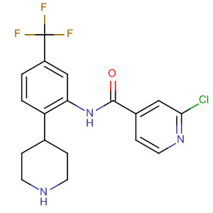 872999-54-7  4-Pyridinecarboxamide,2-chloro-N-[2-(4-piperidinyl)-5-(trifluoromethyl)phenyl]-