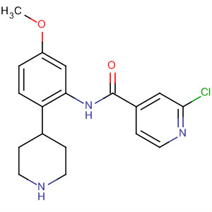872999-55-8  4-Pyridinecarboxamide, 2-chloro-N-[5-methoxy-2-(4-piperidinyl)phenyl]-