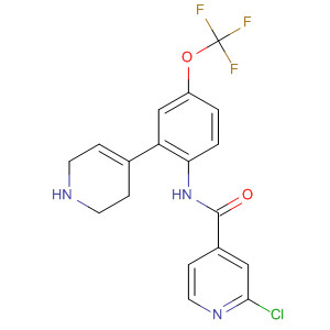 872999-84-3  4-Pyridinecarboxamide,2-chloro-N-[2-(1,2,3,6-tetrahydro-4-pyridinyl)-4-(trifluoromethoxy)phenyl]-