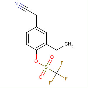 873011-33-7  Methanesulfonic acid, trifluoro-, 4-(cyanomethyl)-2-ethylphenyl ester