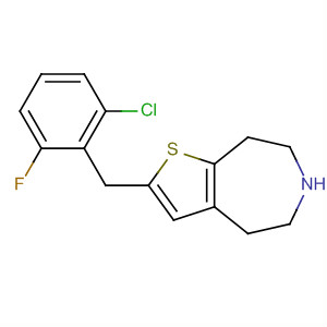 873016-12-7  4H-Thieno[2,3-d]azepine,2-[(2-chloro-6-fluorophenyl)methyl]-5,6,7,8-tetrahydro-